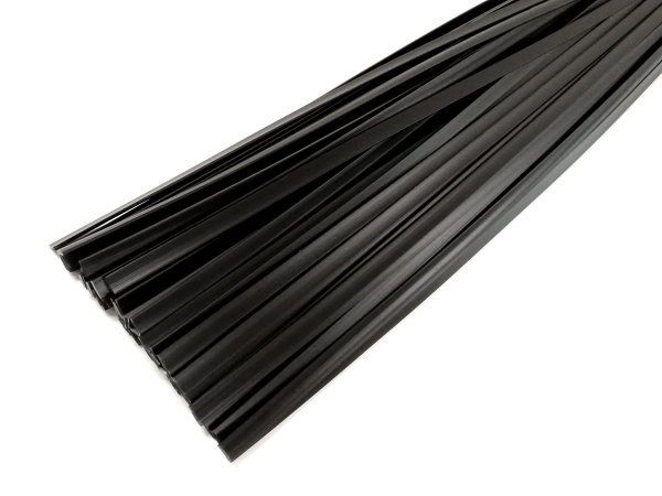 Kunststoffschweißdraht PP/EPDM 8x2mm Flach Schwarz 1kg Stäbe | az-reptec